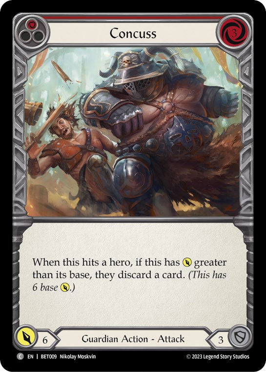Concuss (Red) [BET009] (Heavy Hitters Betsy Blitz Deck) | Good Games Modbury