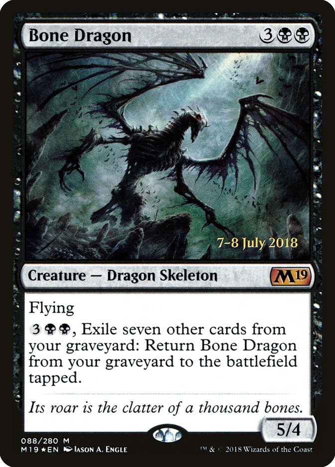 Bone Dragon [Core Set 2019 Prerelease Promos] | Good Games Modbury