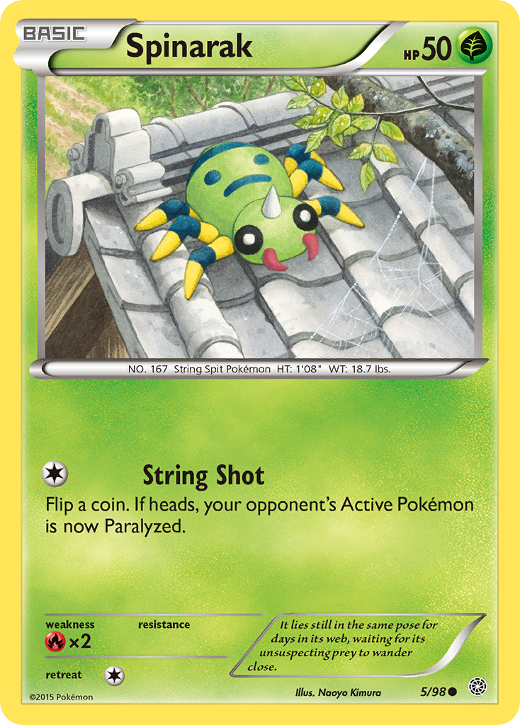 Spinarak (5/98) [XY: Ancient Origins] | Good Games Modbury