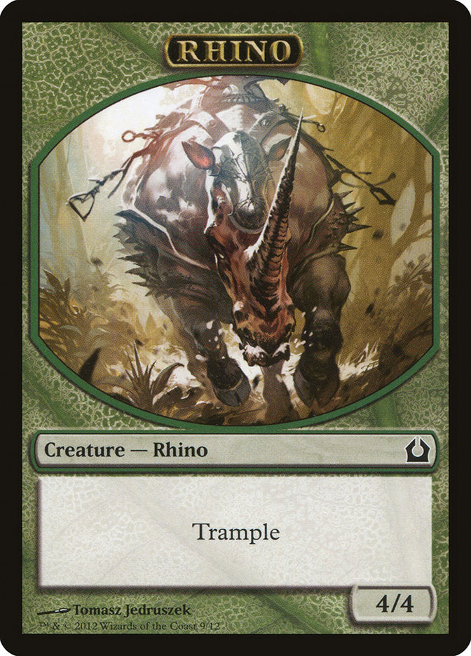 Rhino Token [Return to Ravnica Tokens] | Good Games Modbury