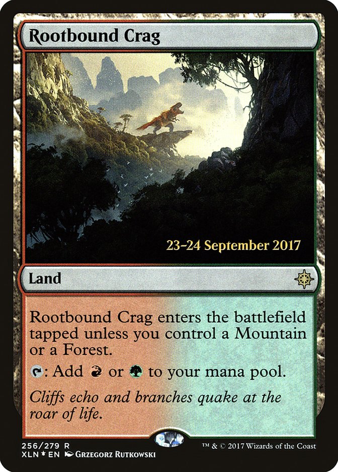 Rootbound Crag [Ixalan Prerelease Promos] | Good Games Modbury