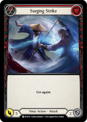 Surging Strike (Red) [U-WTR107] (Welcome to Rathe Unlimited)  Unlimited Rainbow Foil | Good Games Modbury