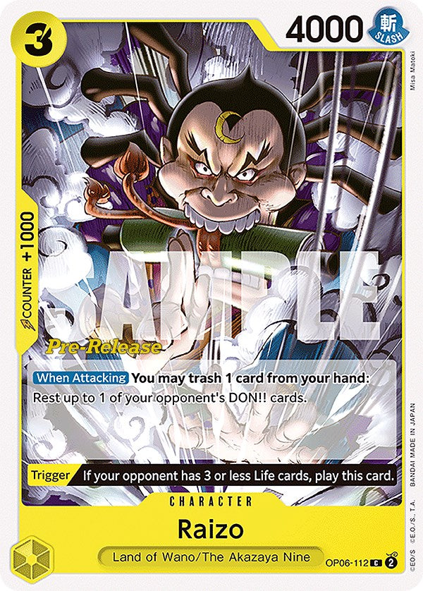 Raizo [Wings of the Captain Pre-Release Cards] | Good Games Modbury