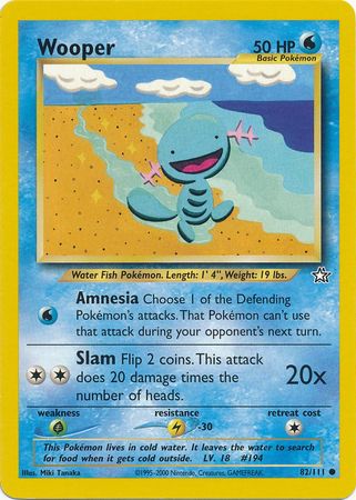 Wooper (82/111) [Neo Genesis Unlimited] | Good Games Modbury