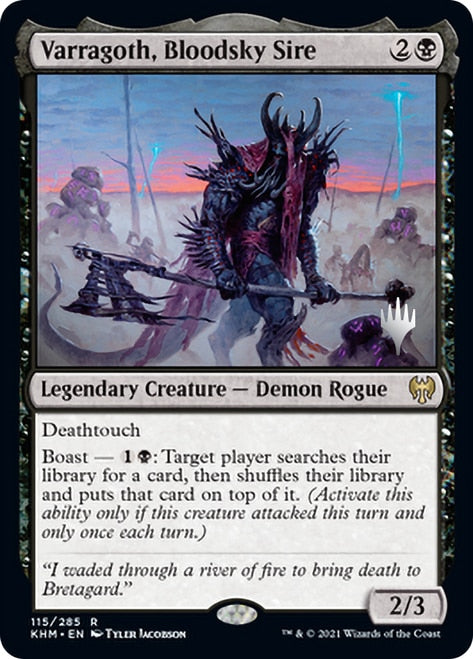 Varragoth, Bloodsky Sire (Promo Pack) [Kaldheim Promos] | Good Games Modbury