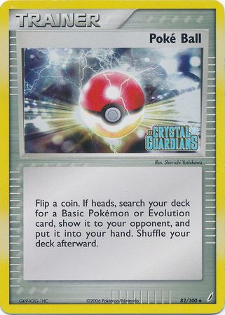 Poke Ball (82/100) (Stamped) [EX: Crystal Guardians] | Good Games Modbury