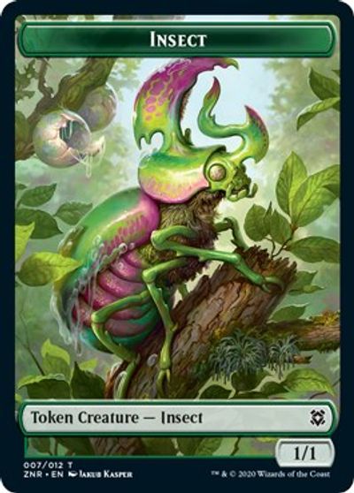 Human // Insect Double-Sided Token [Challenger Decks 2021 Tokens] | Good Games Modbury