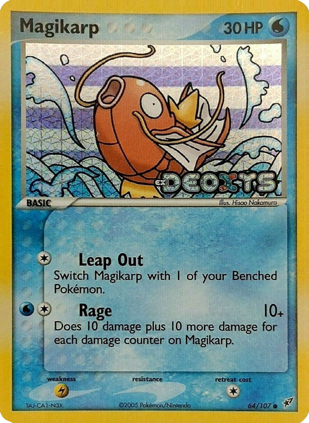 Magikarp (64/107) (Stamped) [EX: Deoxys] | Good Games Modbury