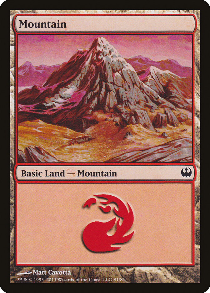 Mountain (81) [Duel Decks: Knights vs. Dragons] | Good Games Modbury