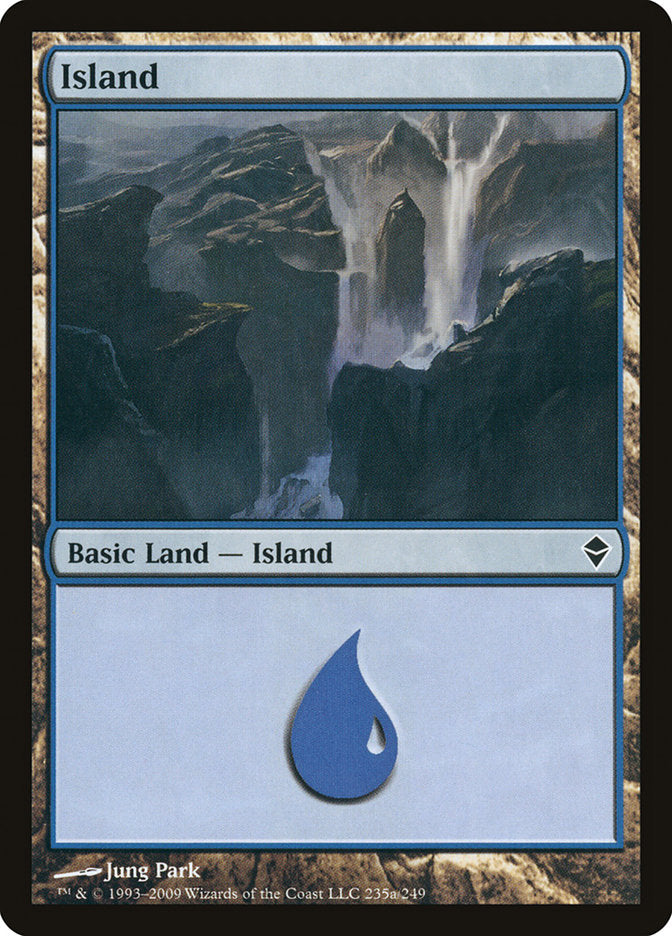 Island (235a) [Zendikar] | Good Games Modbury