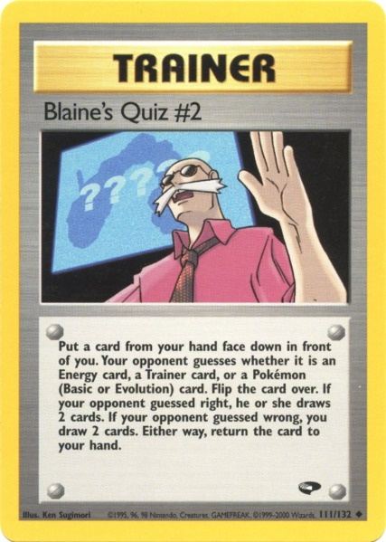 Blaine's Quiz #2 (111/132) [Gym Challenge Unlimited] | Good Games Modbury