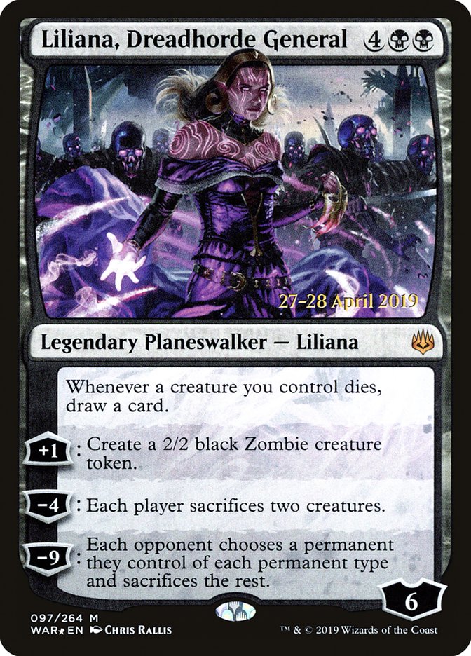 Liliana, Dreadhorde General [War of the Spark Prerelease Promos] | Good Games Modbury