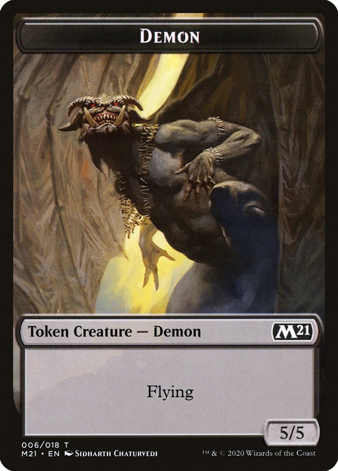 Angel // Demon Double-Sided Token [Core Set 2021 Tokens] | Good Games Modbury