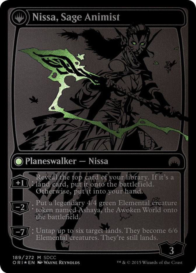 Nissa, Vastwood Seer // Nissa, Sage Animist [San Diego Comic-Con 2015] | Good Games Modbury