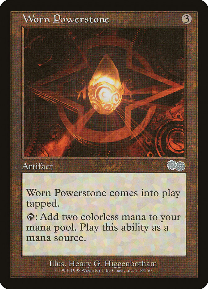 Worn Powerstone [Urza's Saga] | Good Games Modbury