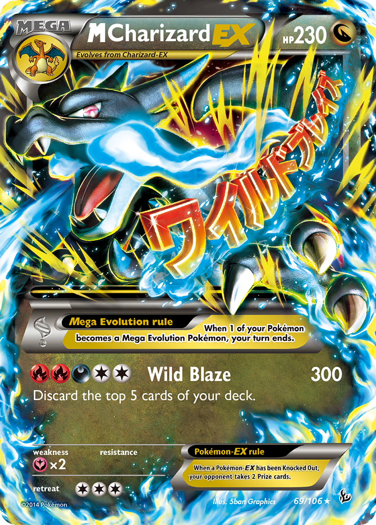 M Charizard EX (69/106) [XY: Flashfire] | Good Games Modbury