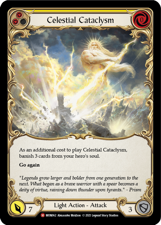 Celestial Cataclysm [MON062-RF] (Monarch)  1st Edition Rainbow Foil | Good Games Modbury