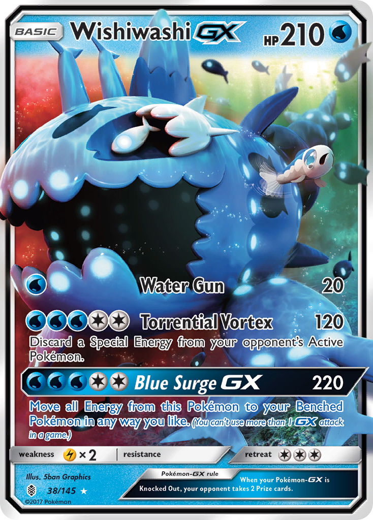 Wishiwashi GX (38/145) [Sun & Moon: Guardians Rising] | Good Games Modbury