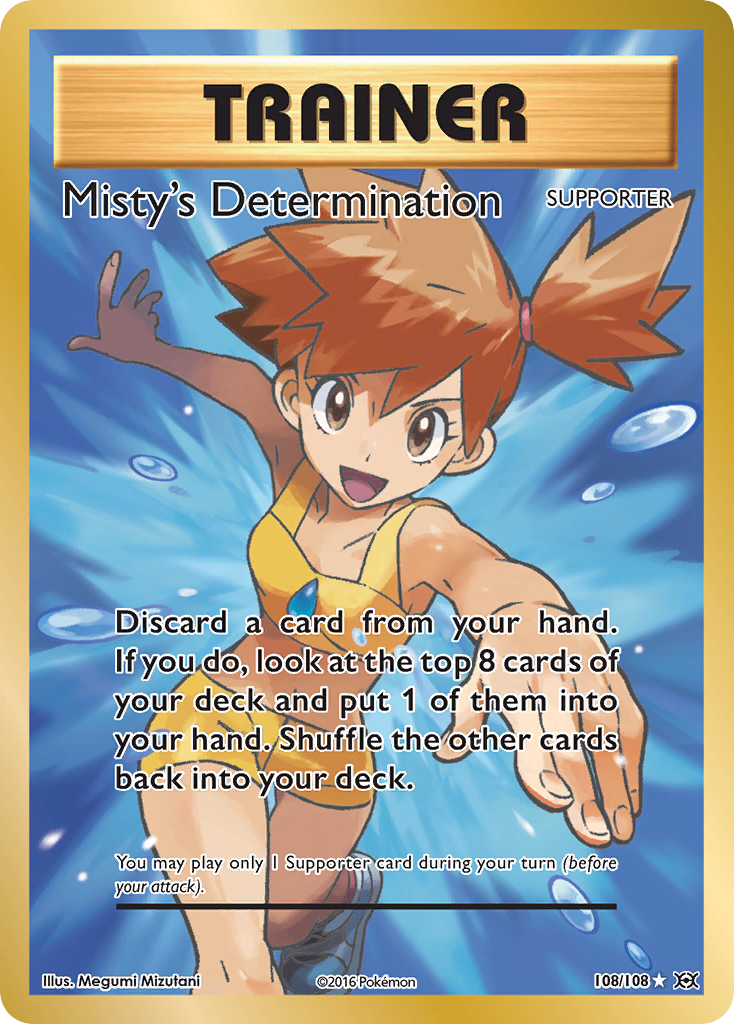 Misty's Determination (108/108) [XY: Evolutions] | Good Games Modbury