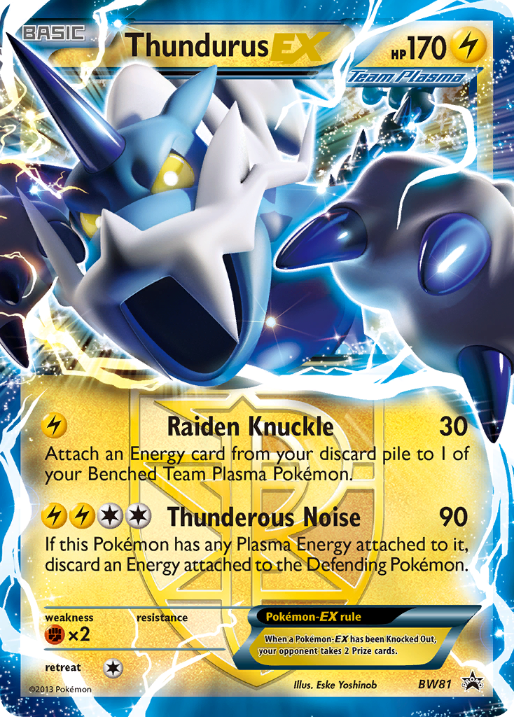 Thundurus EX (BW81) [Black & White: Black Star Promos] | Good Games Modbury