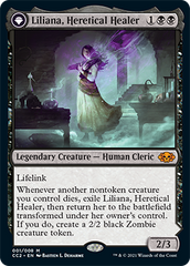 Liliana, Heretical Healer // Liliana, Defiant Necromancer [Commander Collection: Black] | Good Games Modbury