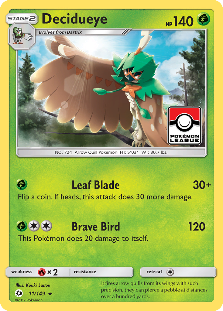 Decidueye (11/149) [Sun & Moon: Base Set] | Good Games Modbury