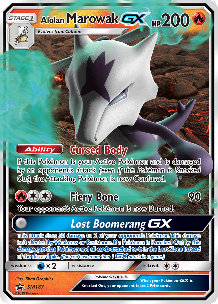 Alolan Marowak GX (SM187) [Sun & Moon: Black Star Promos] | Good Games Modbury