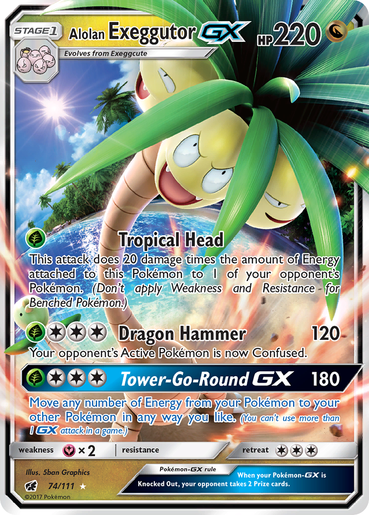 Alolan Exeggutor GX (74/111) [Sun & Moon: Crimson Invasion] | Good Games Modbury