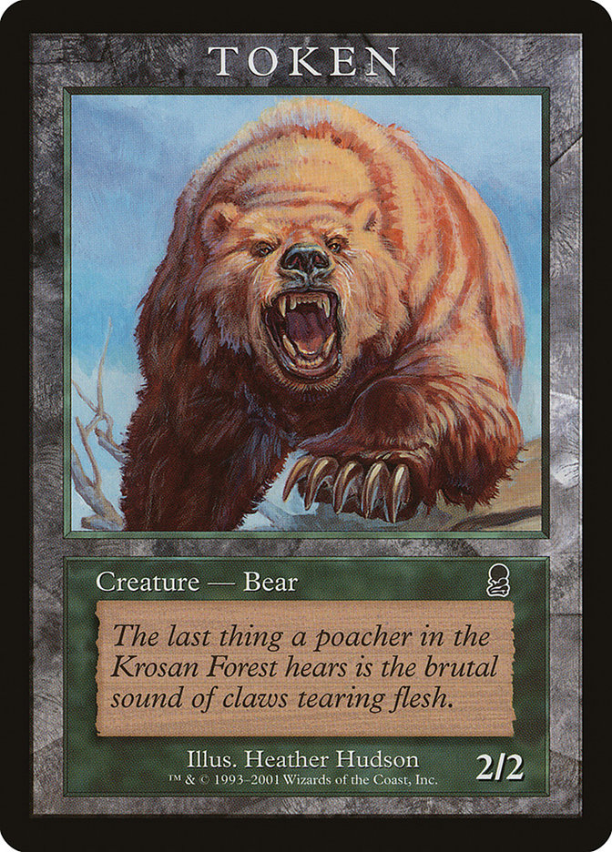 Bear Token [Magic Player Rewards 2001] | Good Games Modbury