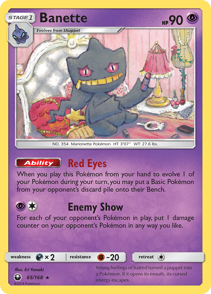 Banette (65/168) [Sun & Moon: Celestial Storm] | Good Games Modbury