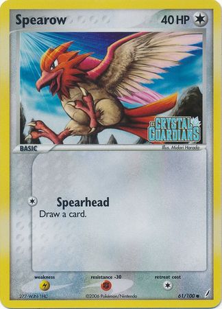 Spearow (61/100) (Stamped) [EX: Crystal Guardians] | Good Games Modbury