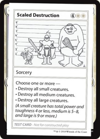 Scaled Destruction (2021 Edition) [Mystery Booster Playtest Cards] | Good Games Modbury