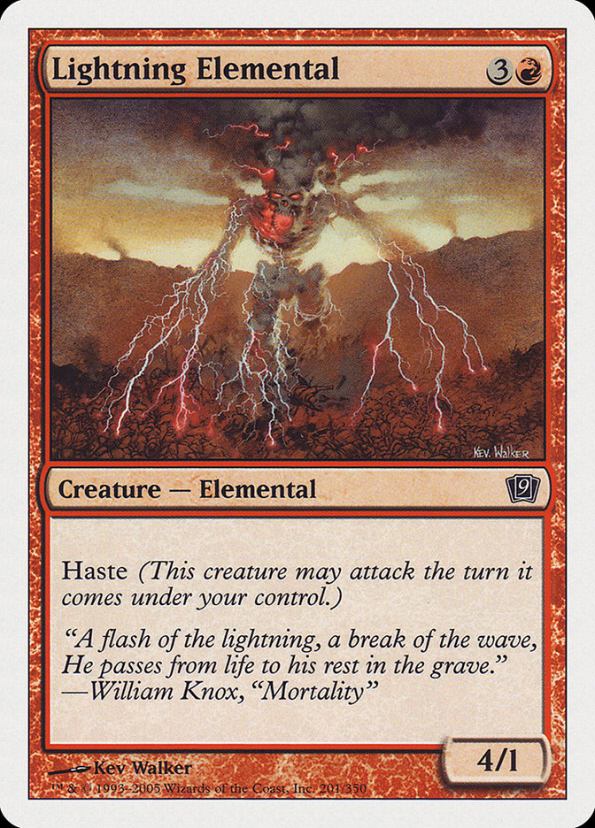 Lightning Elemental [Ninth Edition] | Good Games Modbury