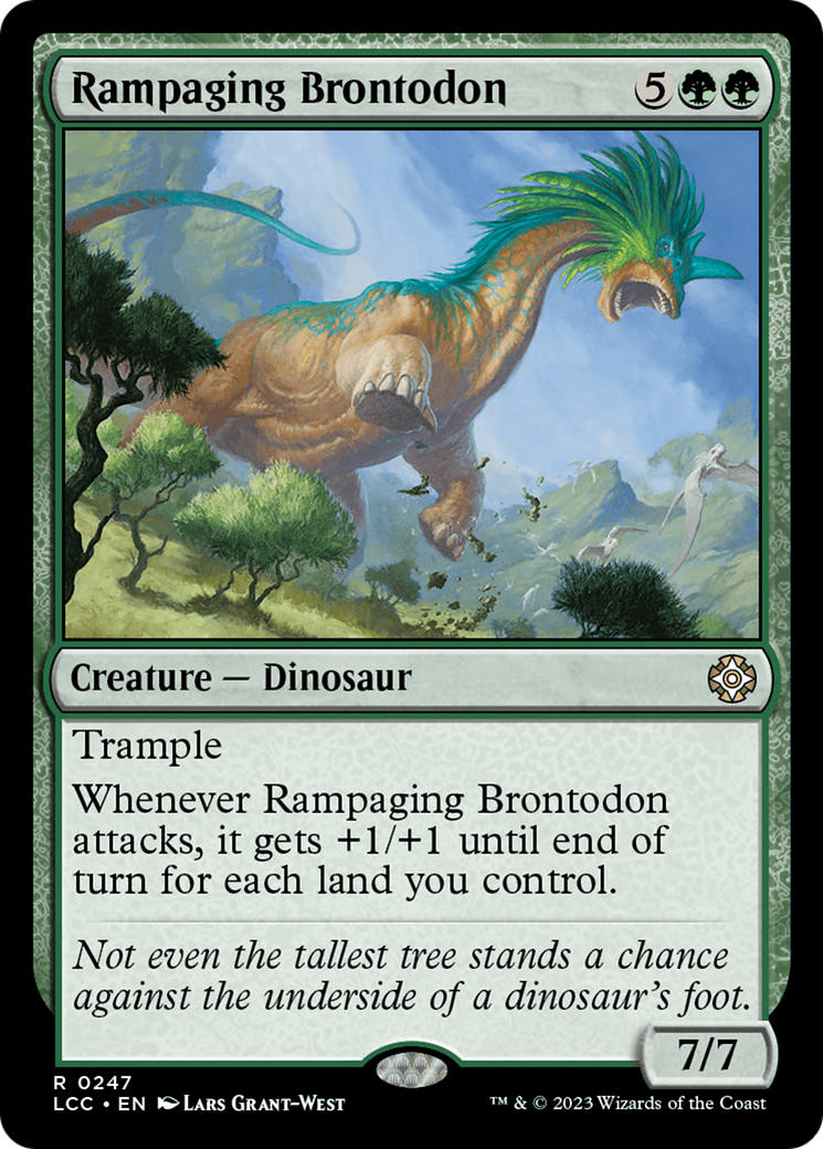 Rampaging Brontodon [The Lost Caverns of Ixalan Commander] | Good Games Modbury