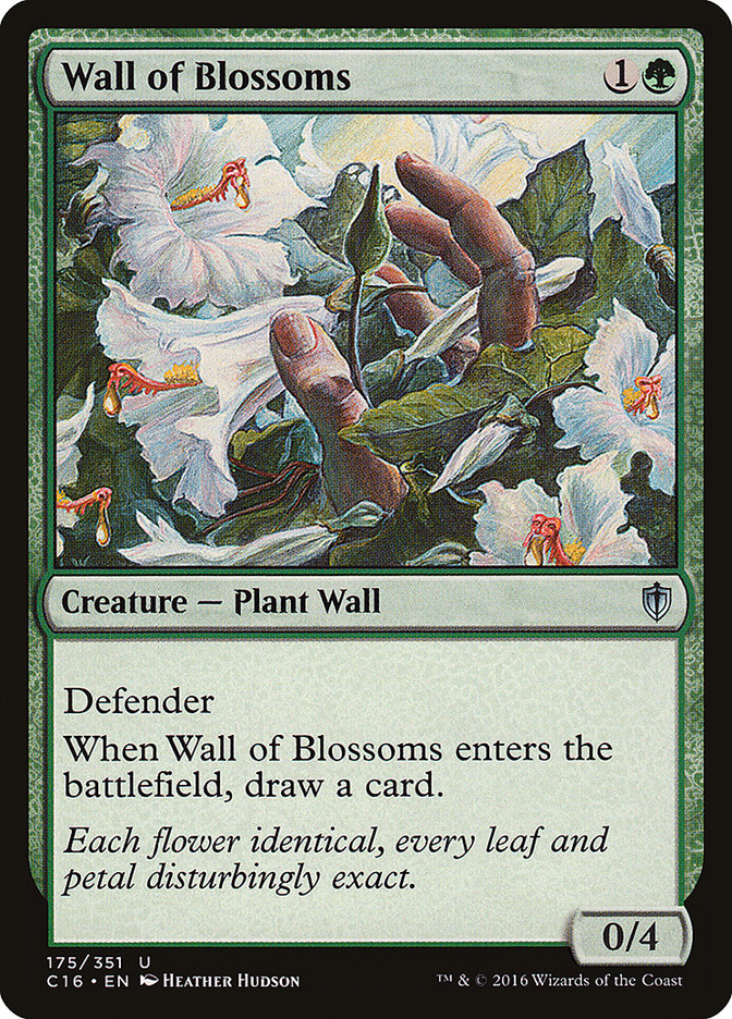 Wall of Blossoms [Commander 2016] | Good Games Modbury