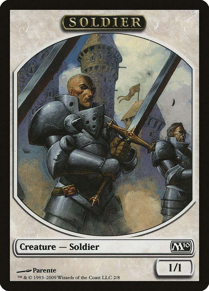 Soldier Token [Magic 2010 Tokens] | Good Games Modbury