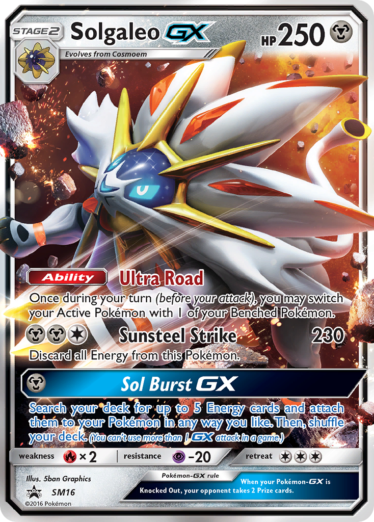 Solgaleo GX (SM16) [Sun & Moon: Black Star Promos] | Good Games Modbury