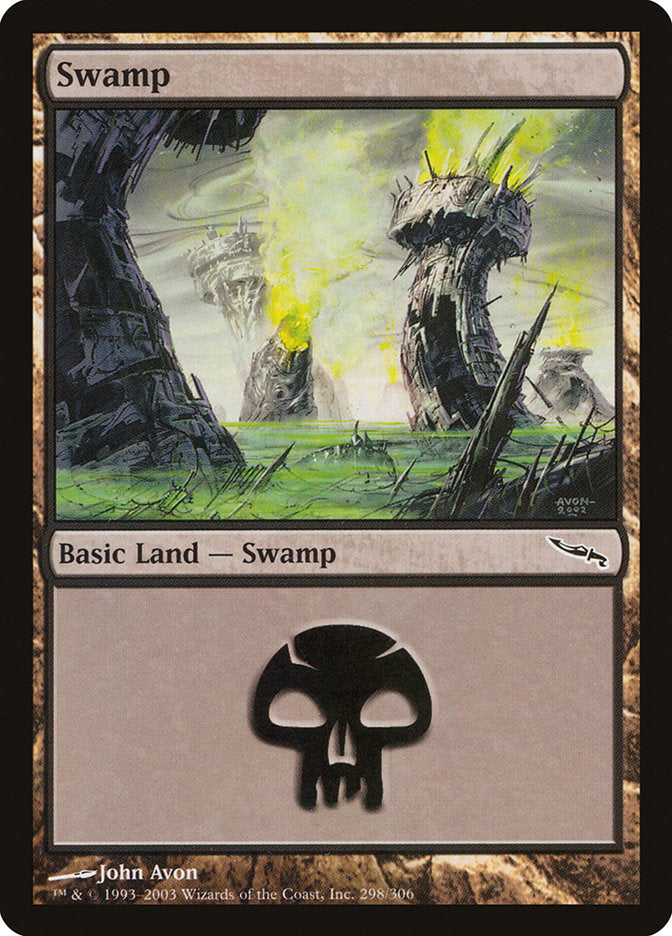 Swamp (298) [Mirrodin] | Good Games Modbury