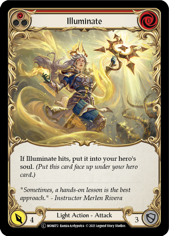 Illuminate (Red) [U-MON072-RF] (Monarch Unlimited)  Unlimited Rainbow Foil | Good Games Modbury