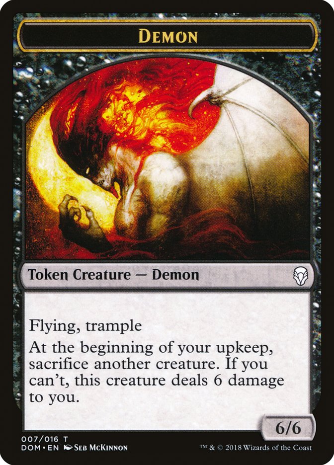 Demon Token [Dominaria Tokens] | Good Games Modbury