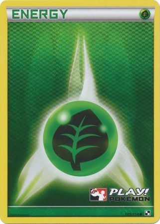 Grass Energy (105/114) (Play Pokemon Promo) [Black & White: Base Set] | Good Games Modbury