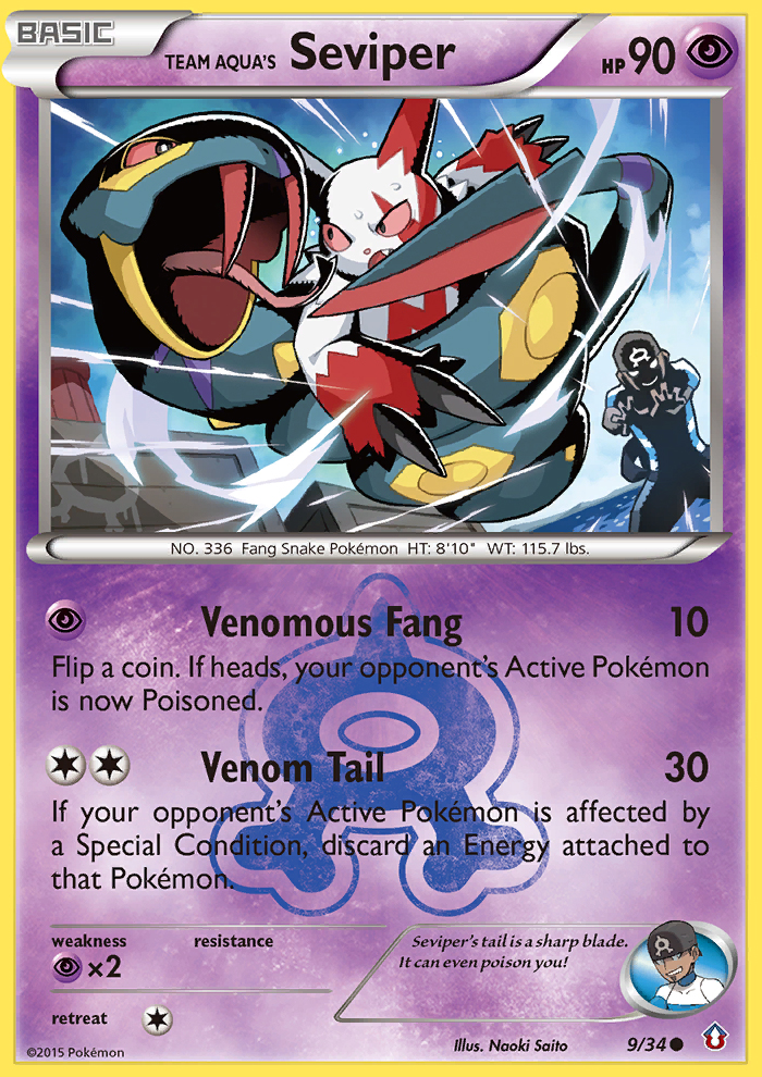 Team Aqua's Seviper (9/34) [XY: Double Crisis] | Good Games Modbury