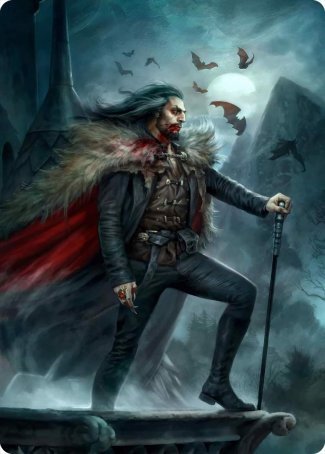 Dracula, Blood Immortal Art Card [Innistrad: Crimson Vow Art Series] | Good Games Modbury