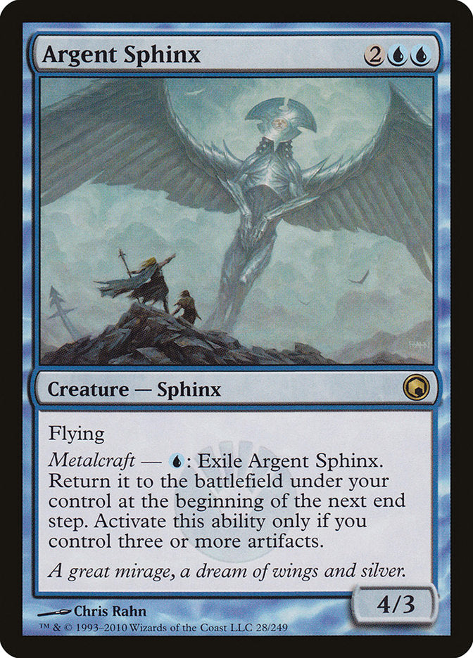 Argent Sphinx [Scars of Mirrodin] | Good Games Modbury