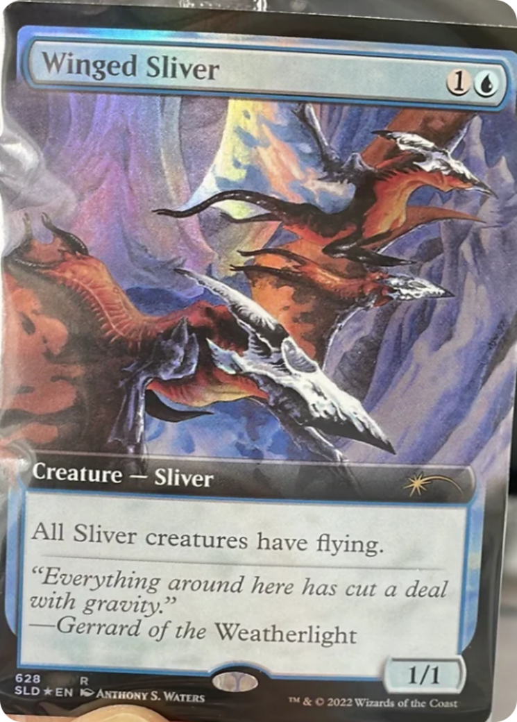 Winged Sliver (Extended Art) [Secret Lair Drop Promos] | Good Games Modbury