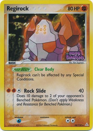 Regirock (28/110) (Stamped) [EX: Holon Phantoms] | Good Games Modbury