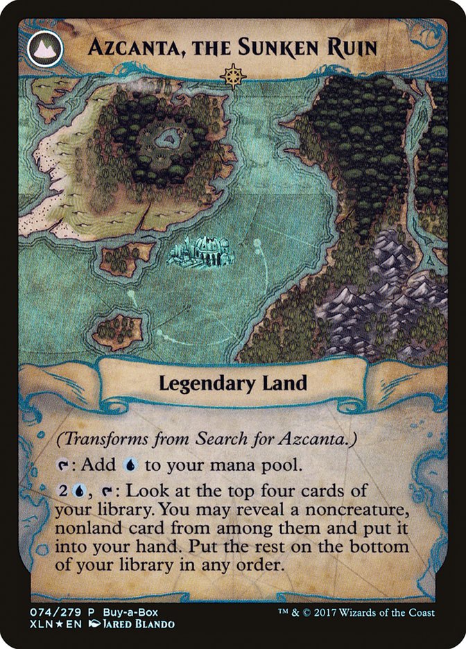 Search for Azcanta // Azcanta, the Sunken Ruin (Buy-A-Box) [Ixalan Treasure Chest] | Good Games Modbury