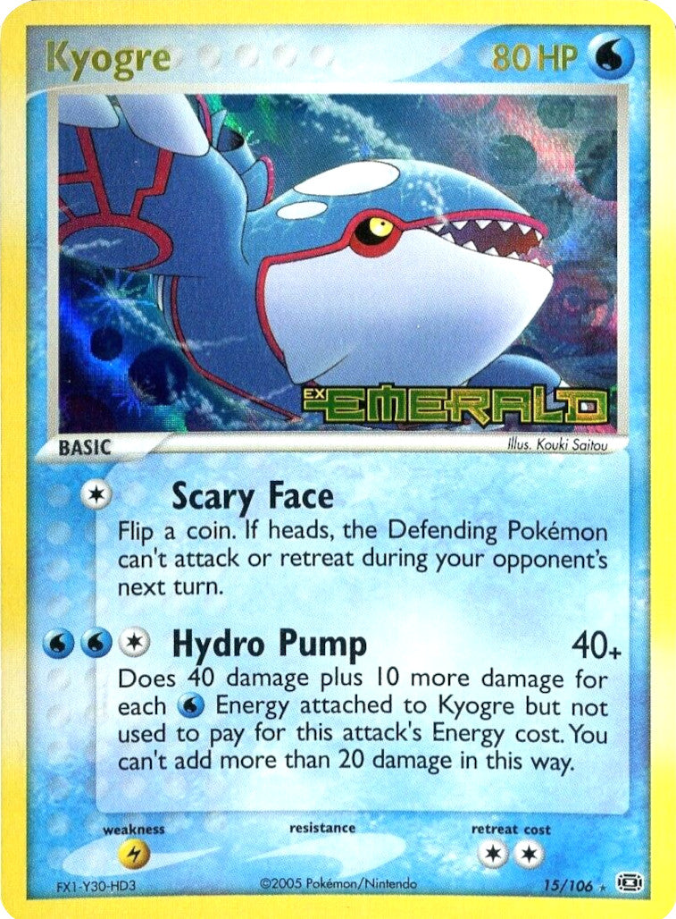 Kyogre (15/106) (Stamped) [EX: Emerald] | Good Games Modbury