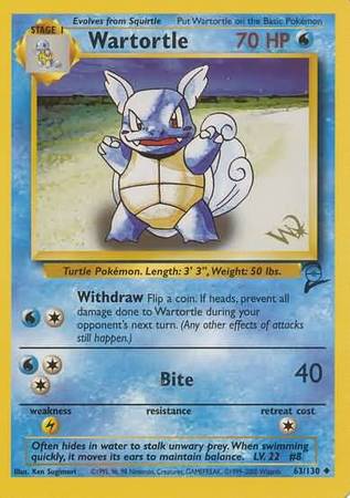 Wartortle (63/130) (W Stamped Promo) [Base Set 2] | Good Games Modbury