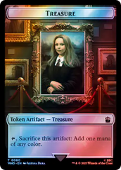 Soldier // Treasure (0060) Double-Sided Token (Surge Foil) [Doctor Who Tokens] | Good Games Modbury